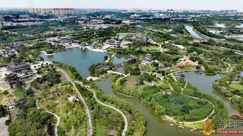 航拍漢梁文化公園
